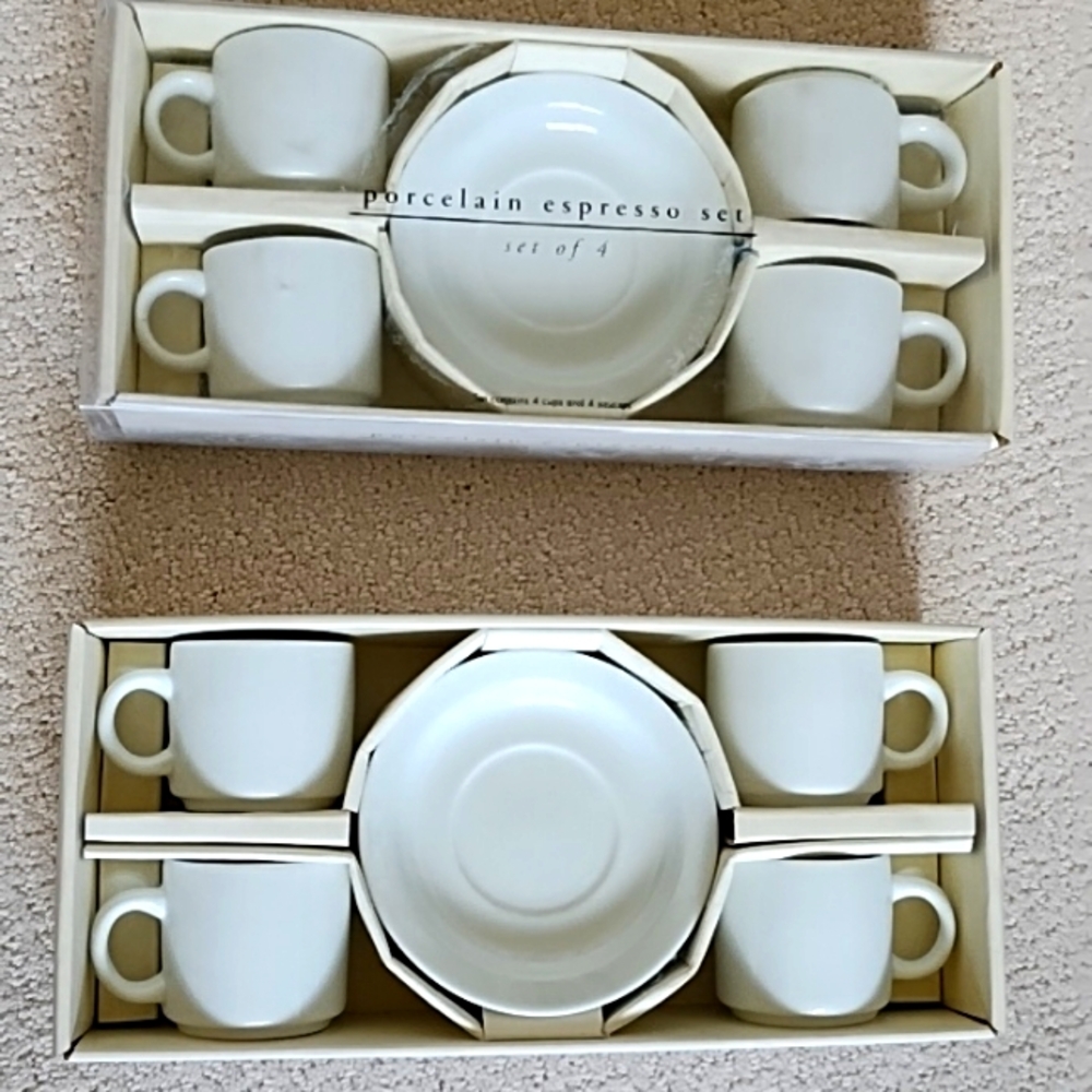 SOLD Pier 1 Porcelain Espresso Set